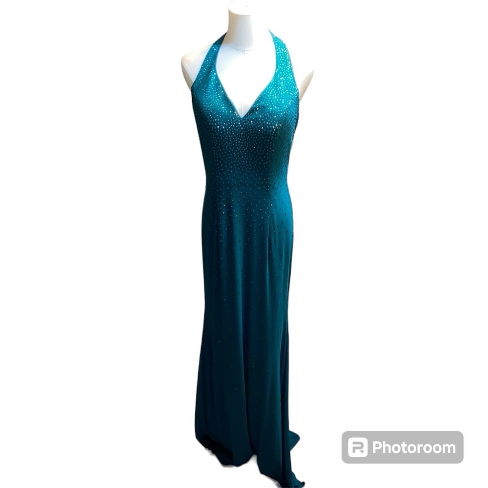 Abby Paris Dress Size 8 Teal Wedding Bridesmaid